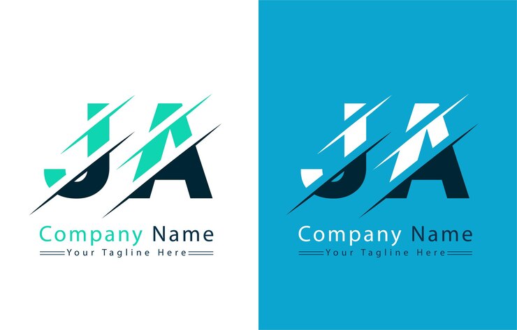 Vector ja letter logo vector design template elements
