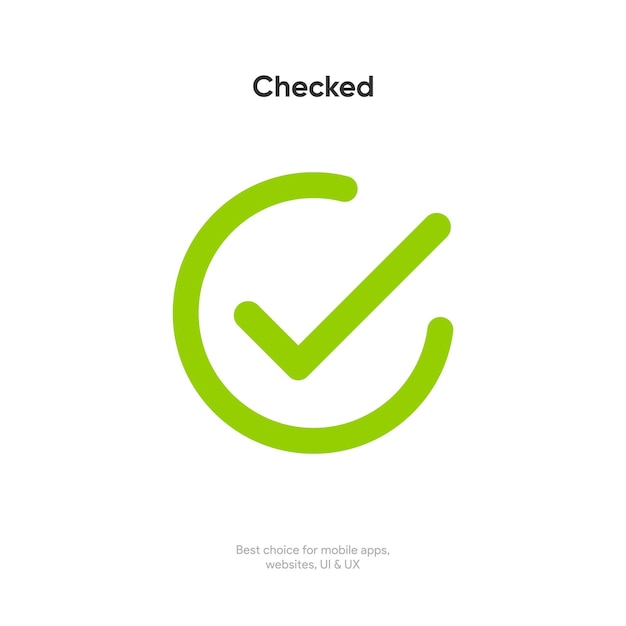 Ja of nee pictogram Groen vinkje en rood kruis in een cirkel Checkmark en checkpictogram Goedkeuring