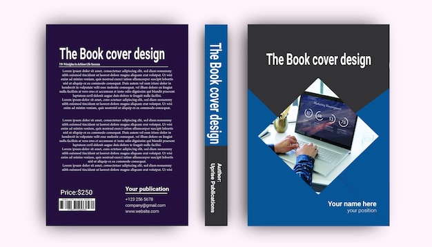 Vector jaarverslag tijdschrift en kinderboek cover ontwerpsjabloon