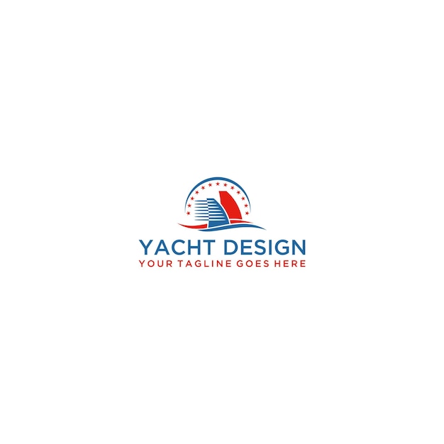 Jacht logo ontwerp vector.