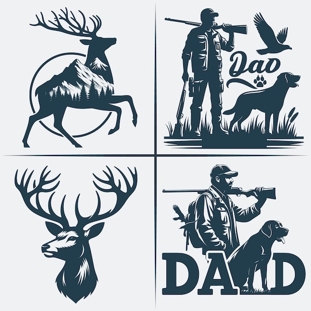 Jacht SVG Silhouette Bundle Vector silhouet van de jacht Beste vadersdag Jacht geschenken voor papa