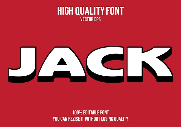 Jack Font Effect