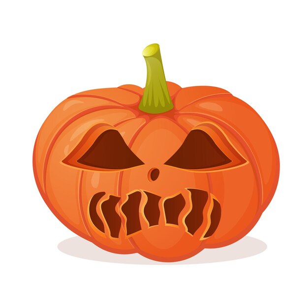 Vector jack o lantaarn halloween enge pompoen