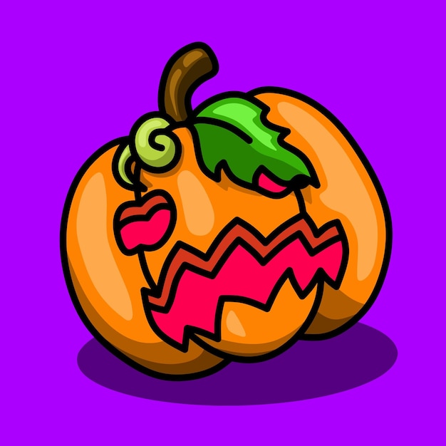 Jack o lantern pumpkin illustration