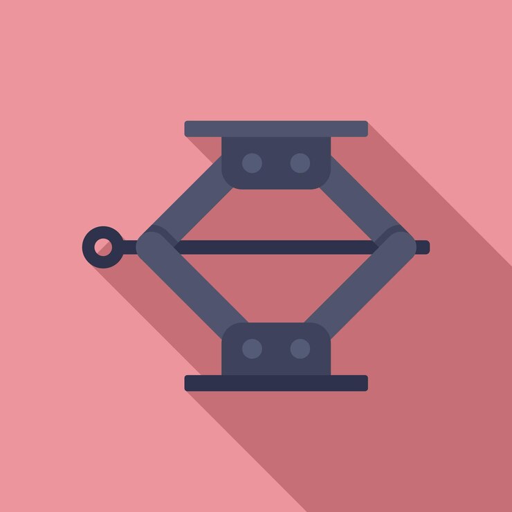Vector jack screw icon flat illustration of jack screw vector icon for web design