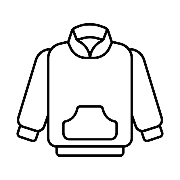 Jacket icon vector on trendy design