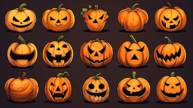 Vector jackolantern patroon vector achtergrond