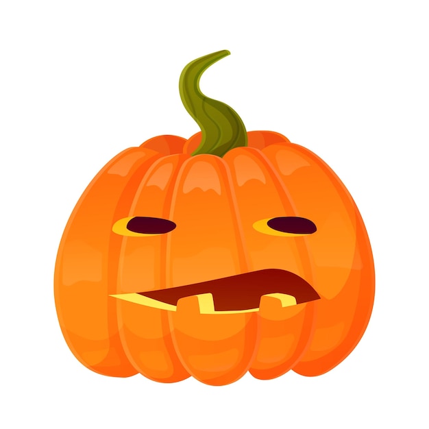 Jackolanternpompoengezichtsuitdrukking halloween-feestpompoen snijwerk