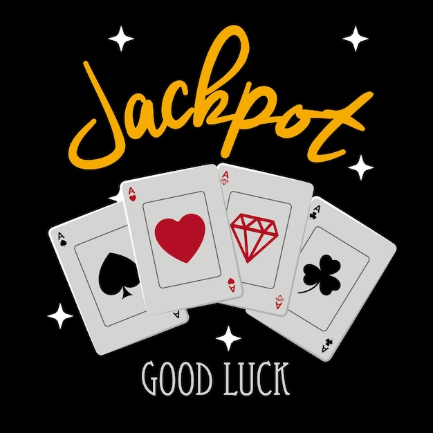 Vector jackpot digitaal ontwerp