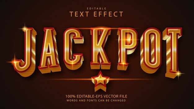 Jackpot-teksteffect