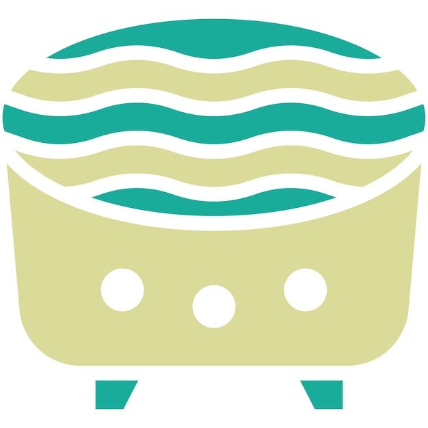 Vector jacuzzi vector icon illustration of spa iconset