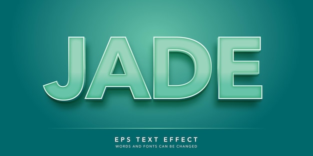 jade editable text effect