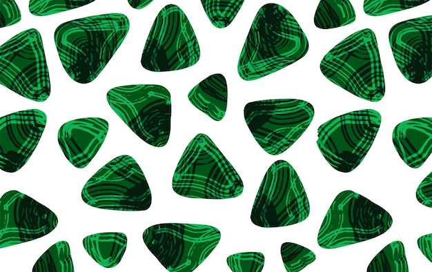 Vector jade gemstone seamless pattern wallpaper with green minerals