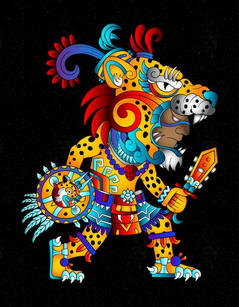 Jaguar aztec warrior