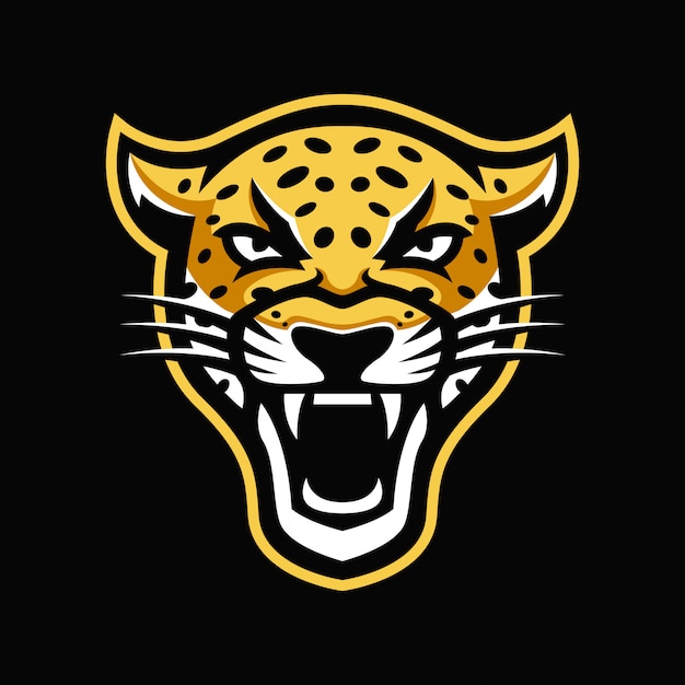 Logo della mascotte di giaguaro