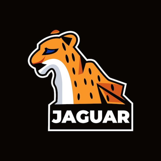 Vettore jaguarmascotlogodesignpremiumvettore