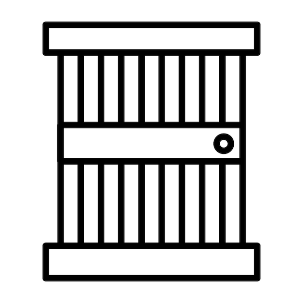 Vector jail vector illustration