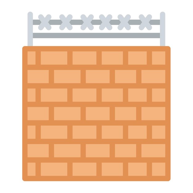 Jail Wall Flat Illustration