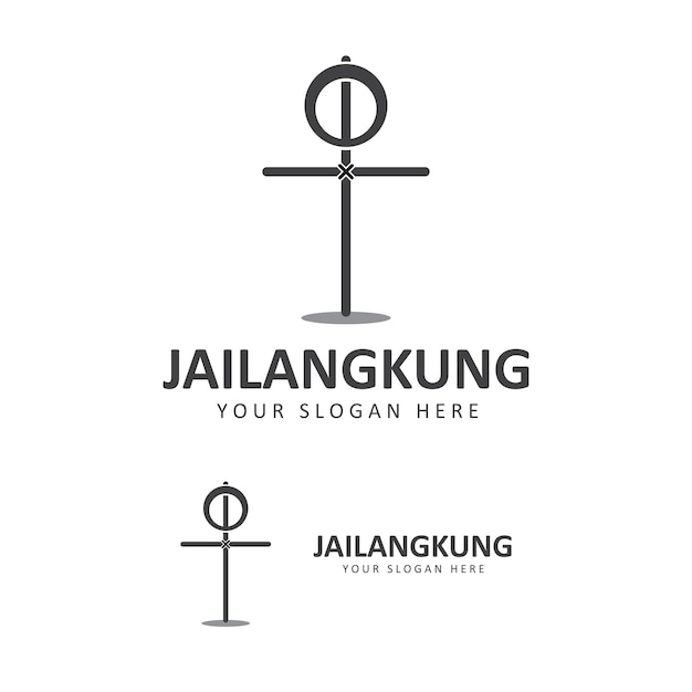 Jailangkung logo vector icon illustration design A ghostly calling doll Spiritual puppet game