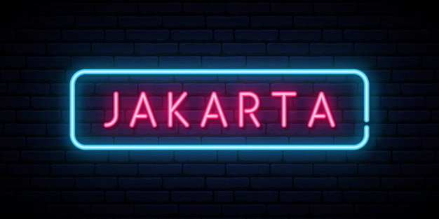 Jakarta neonreclame.