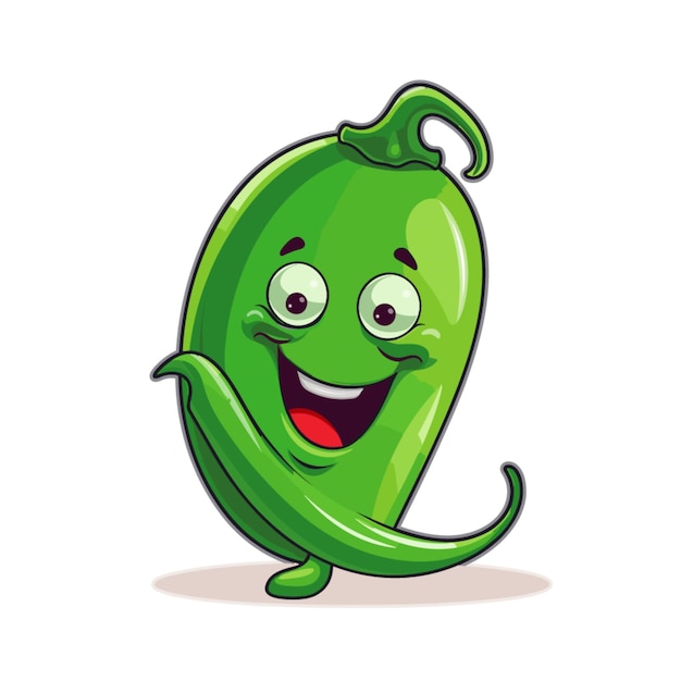 Vector jalapeno vector on white background