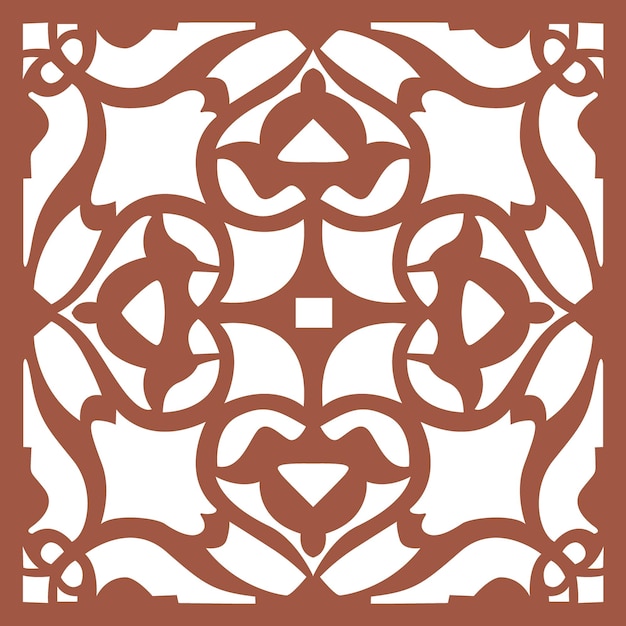 Jali and laser cutting seamless pattern