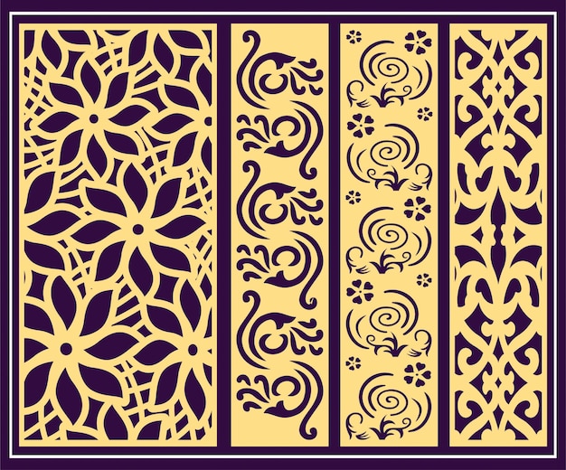 Jali-ontwerp voor grafisch en multiplex scheidingsschuim, acryl en CNC-machinaal snijden