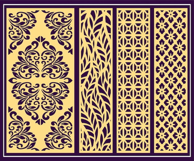 Jali-ontwerp voor grafisch en multiplex scheidingsschuim, acryl en CNC-machinaal snijden