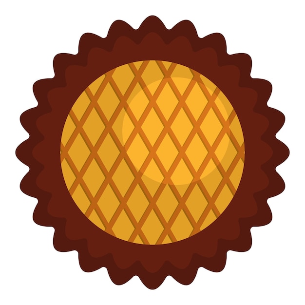 Jam biscuit icon Flat illustration of jam biscuit vector icon for web