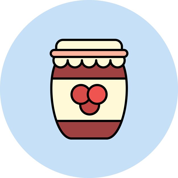 Vector jam icon vector image can be used for sweets and candies