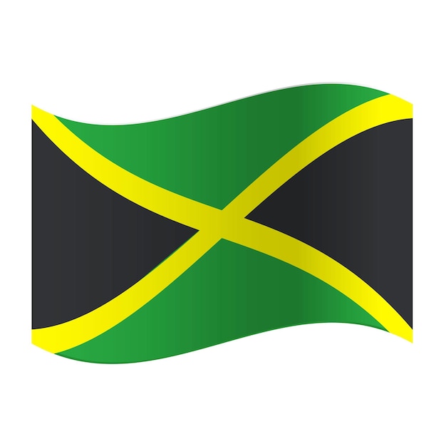 Vector jamaica flag