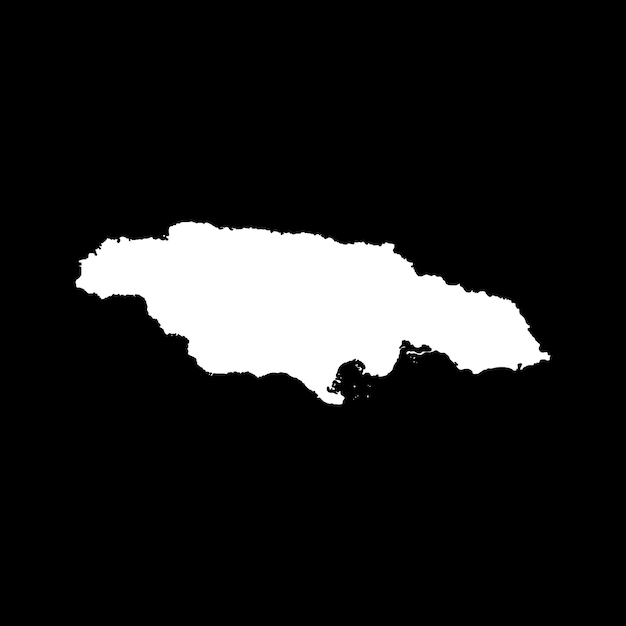 Vector jamaica map icon