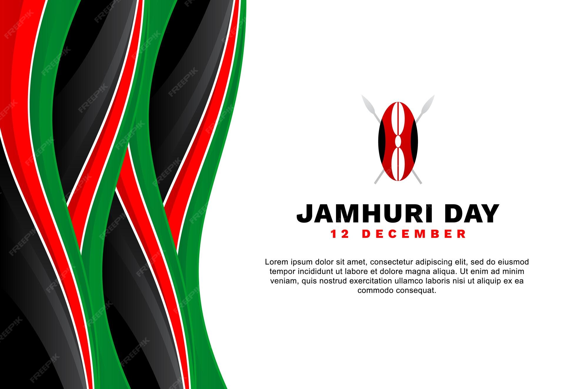 Premium Vector Jamhuri Day Background Event