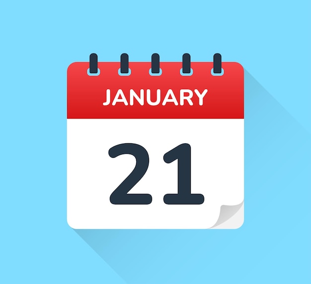 January 21 calendar.