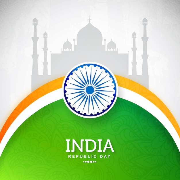 January happy Indian republic day celebration 