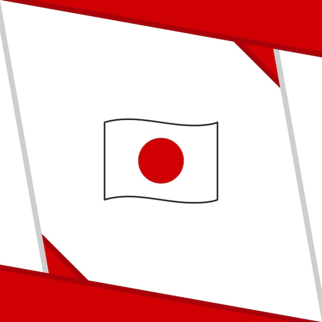 Japan Flag Abstract Background Design Template Japan Independence Day Banner Social Media Post Japan Independence Day