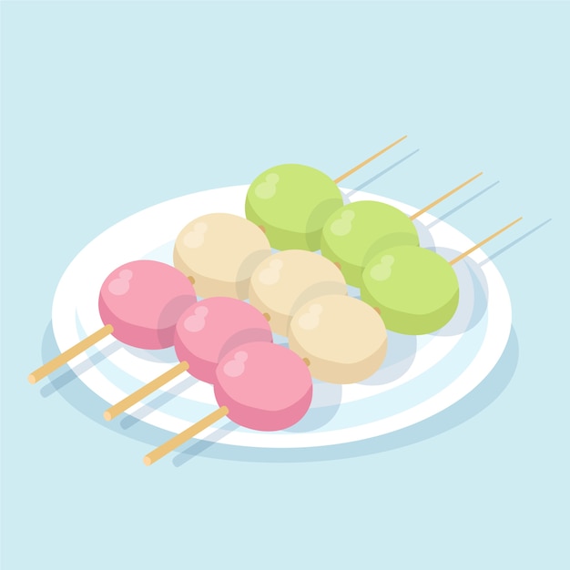 Japan food illustration