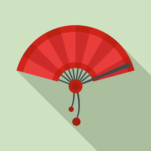 Vector japan hand fan icon flat illustration of japan hand fan vector icon for web design