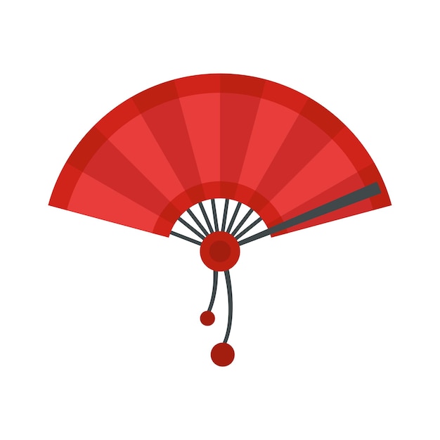 Vector japan hand fan icon flat illustration of japan hand fan vector icon for web design