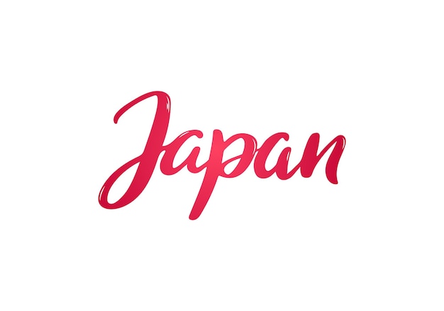 Japan lettering