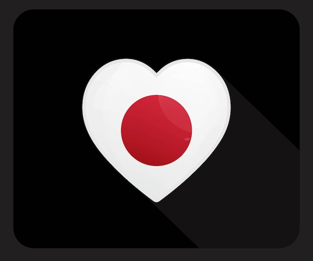 Japan love pride flag icon