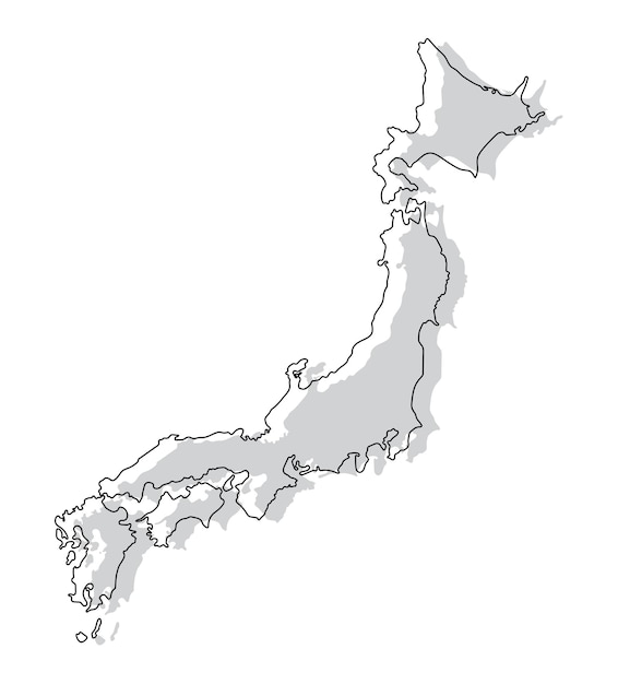 Japan map 3d color mapx9