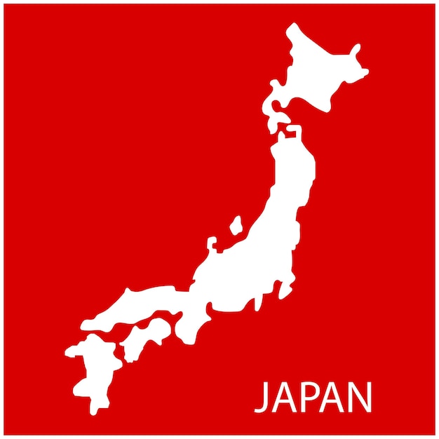 Japan map icon