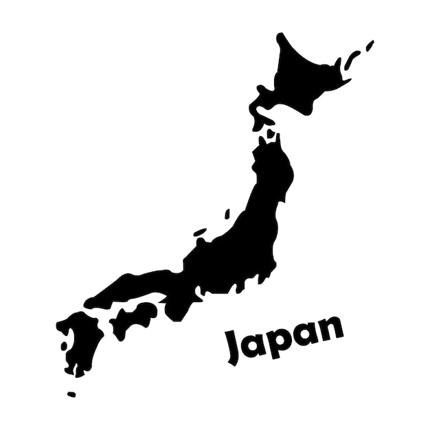 Vector japan map icon