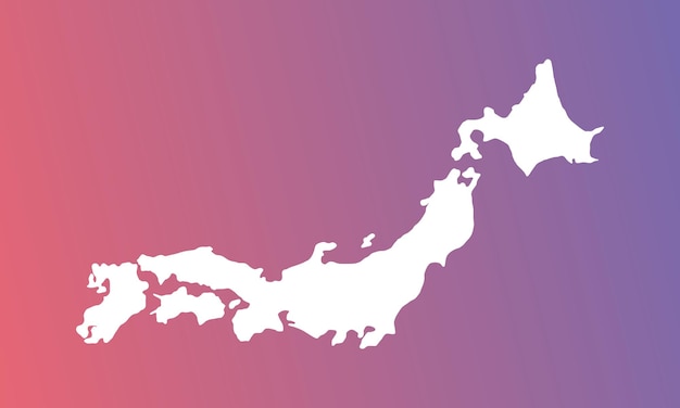 japan map vector