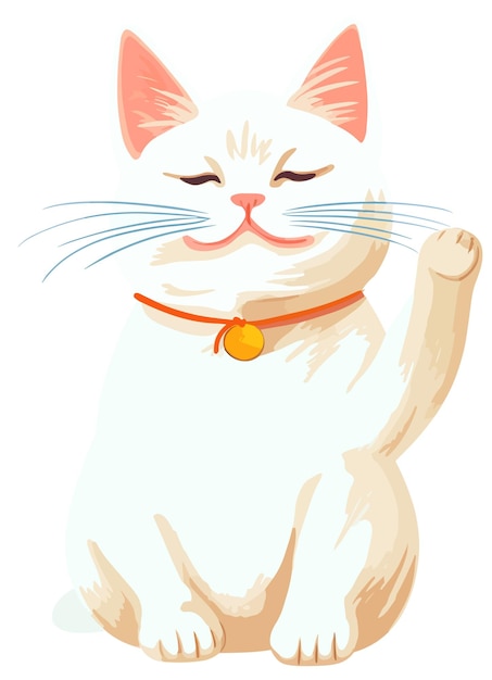 japan money cat lucky vector