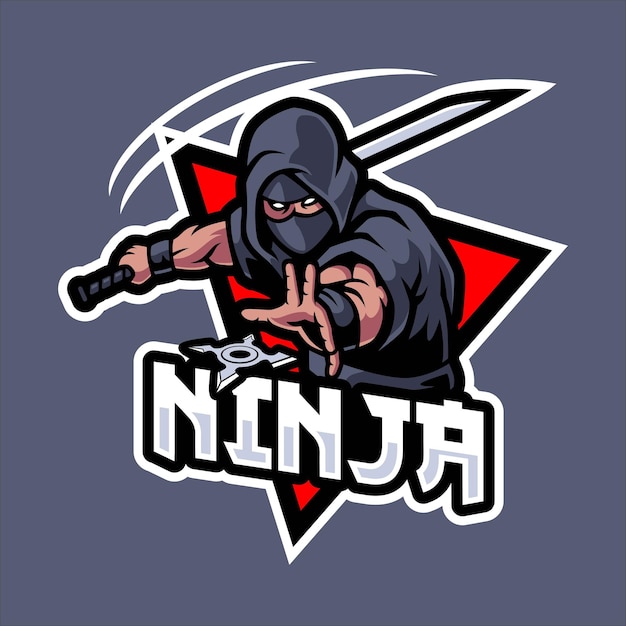 Premium Vector | Japan ninja mascot logo template