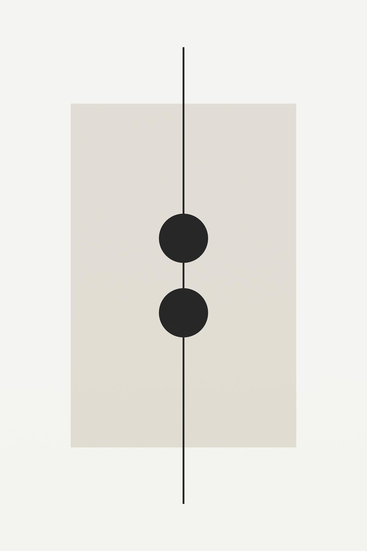 Vector japandi neutral scandinavian wall art minimalist modern japanese digital art poster trendy earthy aesthetic wall decor