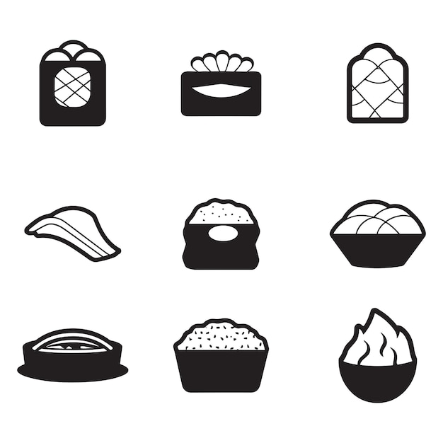 Logo o distintivo di un ristorante giapponese o cinese in stile vintage o retro