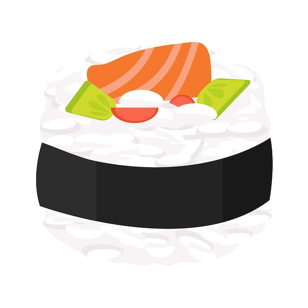 Vector japanese cuisine sushi